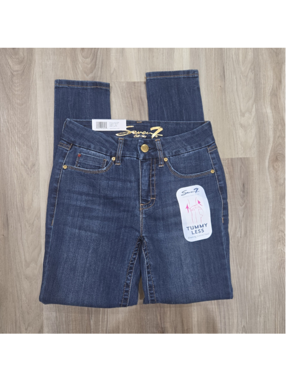 •Seven7• Women's Tummy Less Skinny Jeans Size 4 Blue
